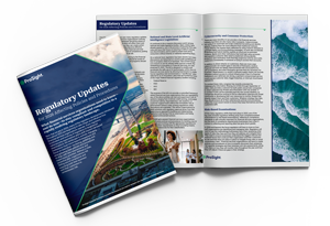 Magazine-style report from ProSight titled 'Regulatory Updates' with a partial view of its contents.